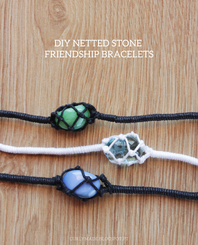 DIY Netted Stone Friendship Bracelets — Curly Made